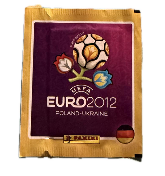 2012 Panini Euro Cup - Original Sealed Sticker Pack (German Version)